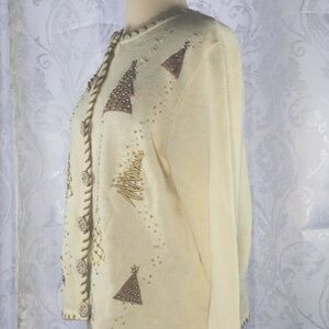 Ugly Cardigan Sweater- FA LA LA Studio Gold